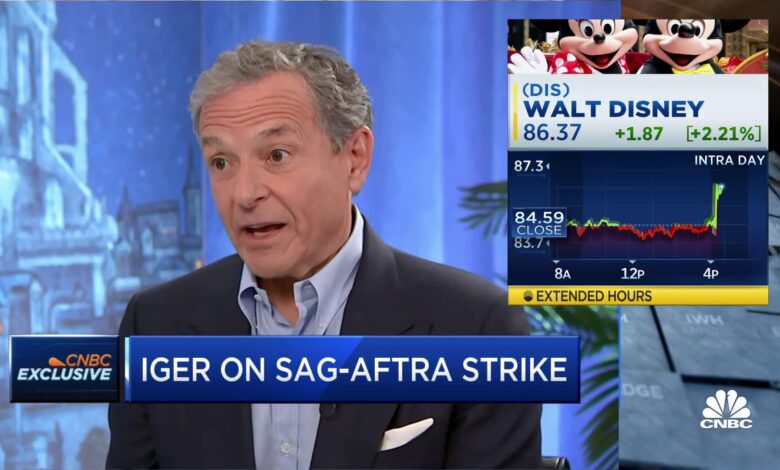 Disney CEO Bob Iger: 'I'm optimistic we'll figure out' a deal with SAG-AFTRA 'relatively soon'