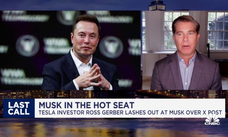 Elon Musk's behavior and damage to Tesla brand is 'absolutely outrageous', says investor Ross Gerber