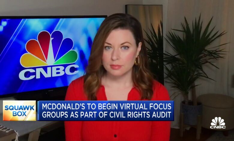 McDonald's to begin virtual focus groups as part of civil rights audit