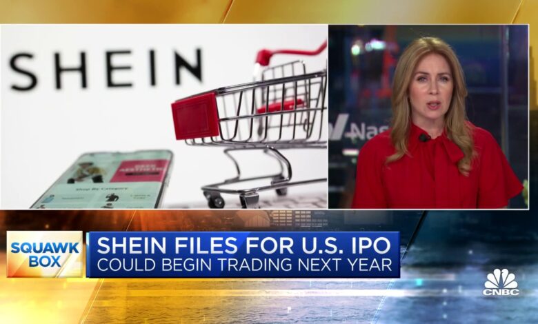 Shein files for U.S. IPO, could begin trading next year