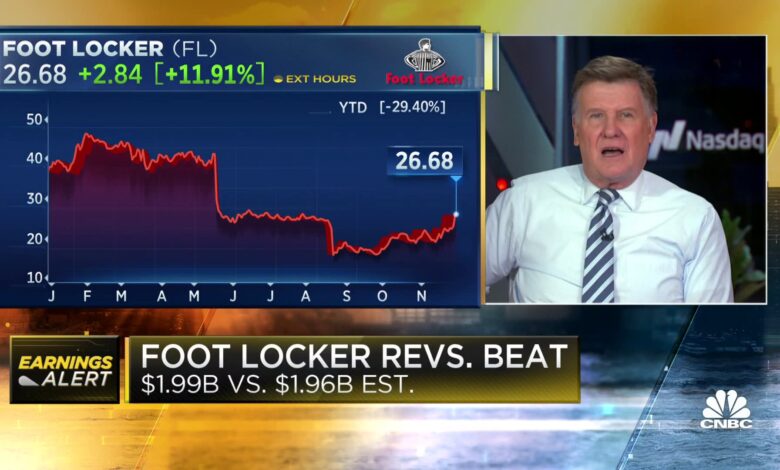 Foot Locker shares rise as retailer posts earnings beat, gives more upbeat sales outlook