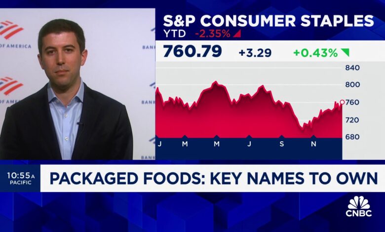 The consumer looks to be slightly improving in the packaged food space, says BofA's Peter Galbo