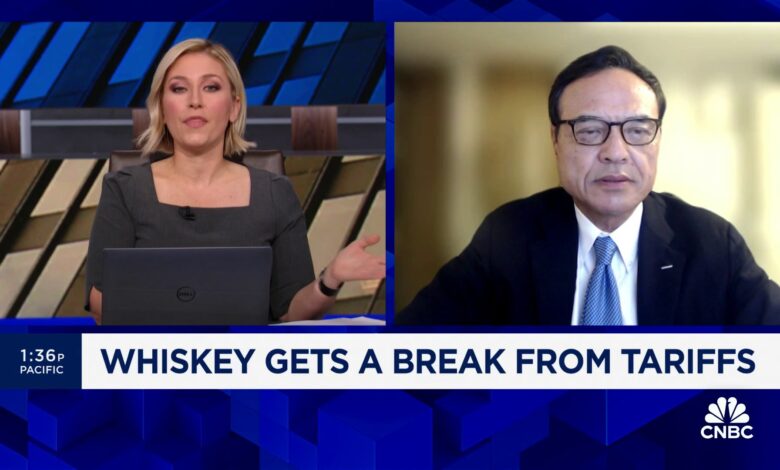 Suntory CEO Takeshi Niinami talks EU lifting U.S. whisky tariffs