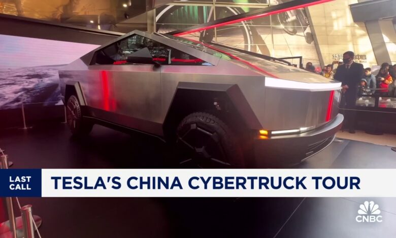 Tesla's Cybertruck goes on China tour as stock reverses 2024 slide