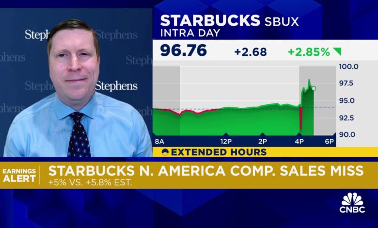 Even though Starbucks missed it performed 'better than feared' in Q1, says Stephens' Joshua Long