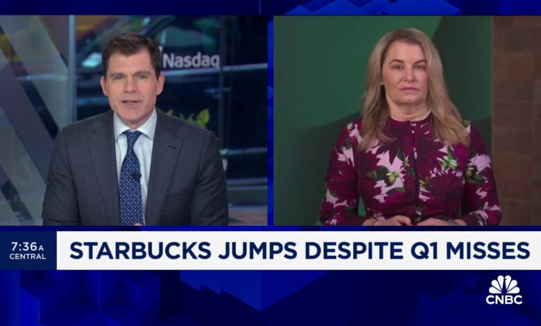 Starbucks CFO on Q1 misses: Incredibly strong quarter globally despite 'transitory headwinds'