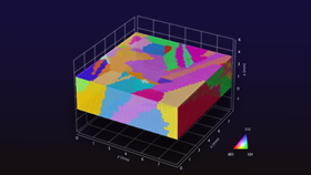 Researchers used a 3D model created by AI to understand complex polycrystalline materials. Image: Kenta Yamakoshi.