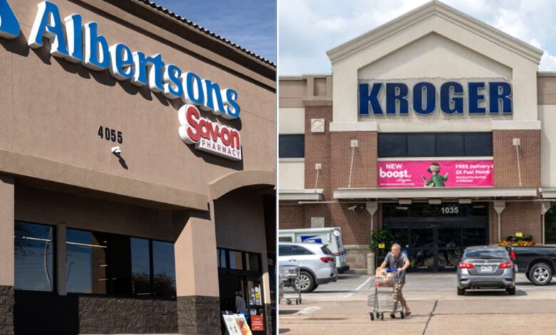 FTC sues to block Kroger Albertsons grocery store merger