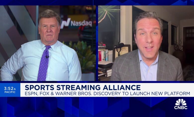 New sports streaming alliance is a 'massive gambit, basically Hulu for sports': Pucks' Matt Belloni