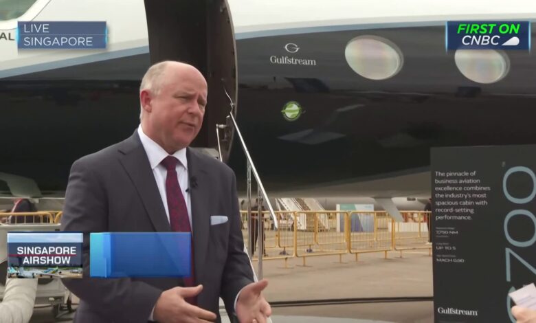 Gulfstream Aerospace exec discusses Gulfstream G700 jet