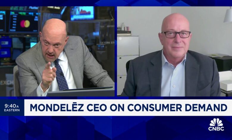 Mondelēz CEO Dirk Van de Put on consumer demand, food inflation and geopolitical pressures